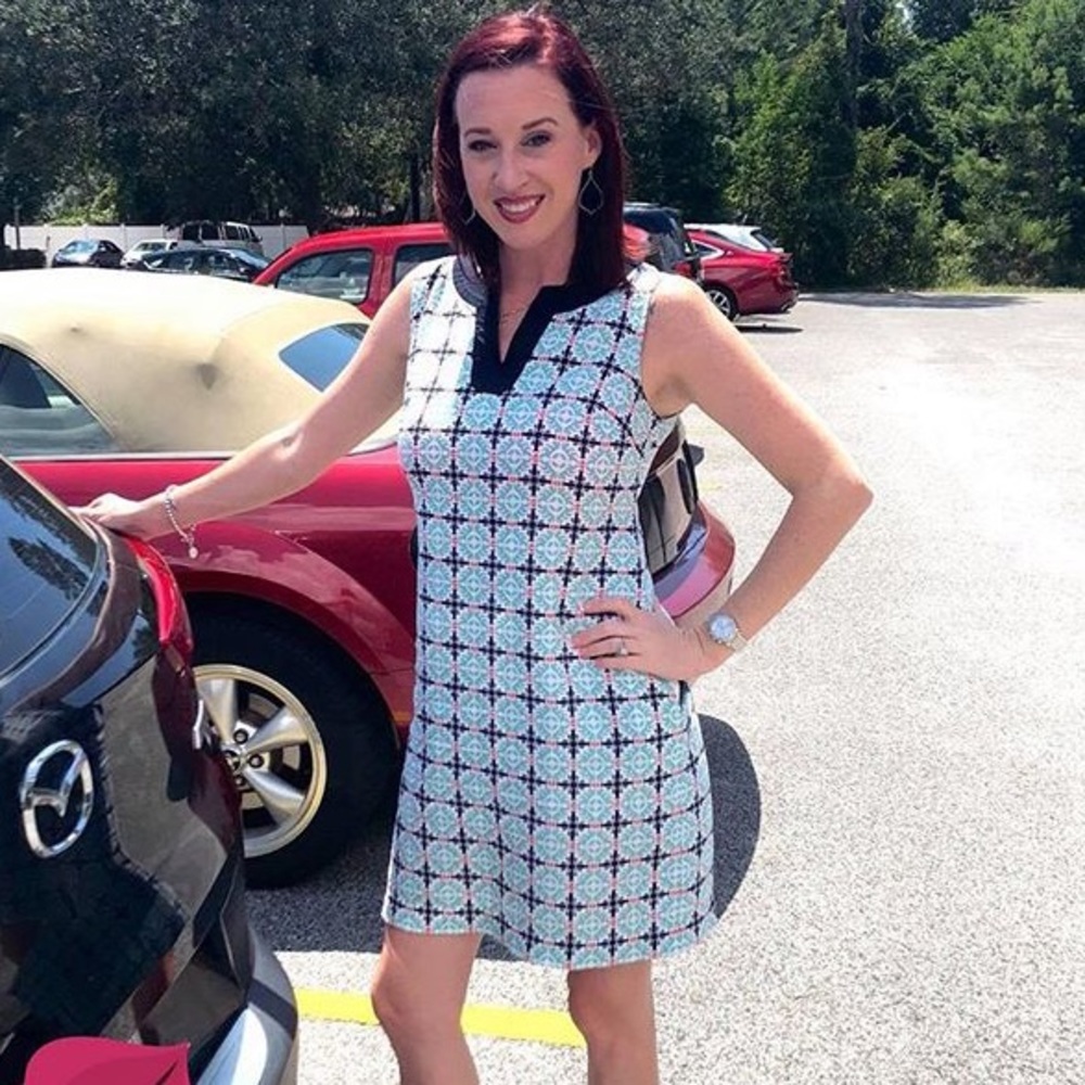 Talbots linen cotton dress